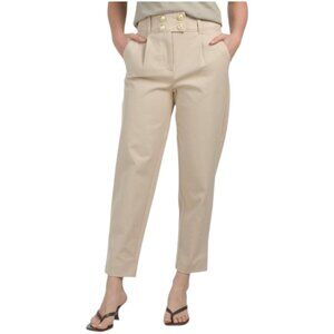 DEREK LAM 10 CROSBY Leonie Pleated Tapered Pants